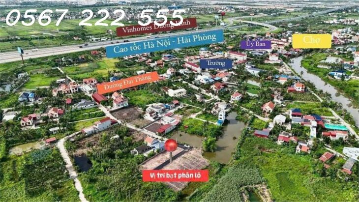 Lô đất hiếm giá tốt gần Vinhomes Dương Kinh – chỉ 9xx triệu ZALO 0567 222 555