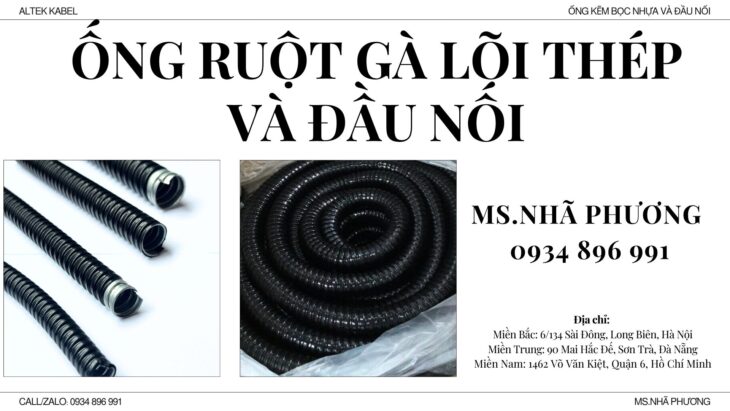 ỐNG RUỘT GÀ LÕI THÉP BỌC NHỰA & PHỤ KIỆN – ĐÀ NẴNG, HUẾ, QUẢNG TRỊ