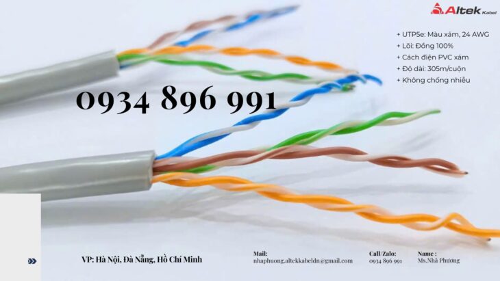 Cáp Mạng Cat5e 24awg Đà Nẵng, Hà Nội, Hồ Chí Minh