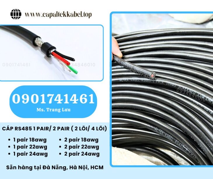Cáp Rs485 1 Pair, 2 Pair (2 Lõi/4 Lõi) – Chính Hãng Altek Kabel
