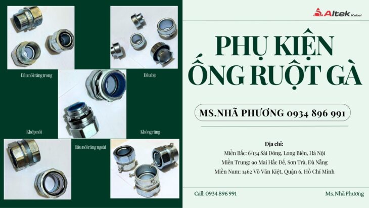 Cung Cấp Đầu Nối Răng Ngoài, Đầu Nối Răng Trong, Không Răng, Đầu Bịt, Khớp Nối Altek Kabel