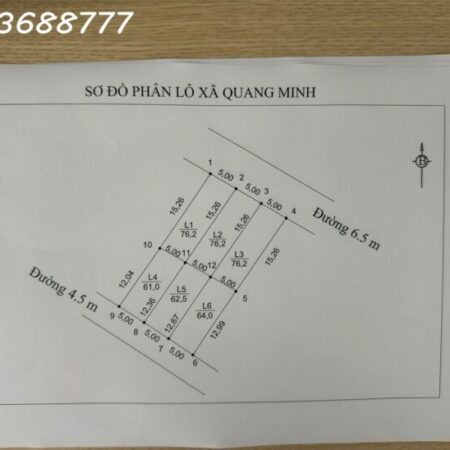 HÀNG MỚI F0 TỔ 10 TT QUANG MINH,ĐƯỜNG Ô TÔ TRÁNH, TRỤC KINH DOANH. GẦN TRƯỜNG,KHU ĐÔ THỊ