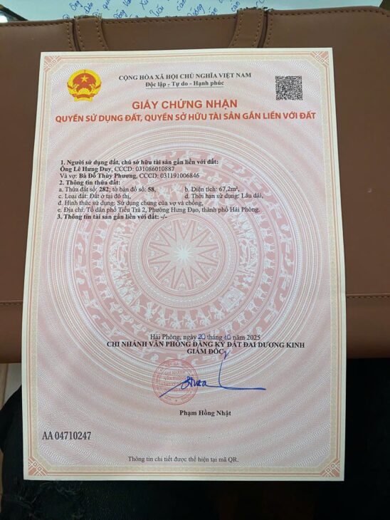 🔥Lô đất hiếm – chưa từng xuất hiện trên thị trường Tiểu Trà, Hưng Đạo – Dương Kinh Giá chỉ hơn 2