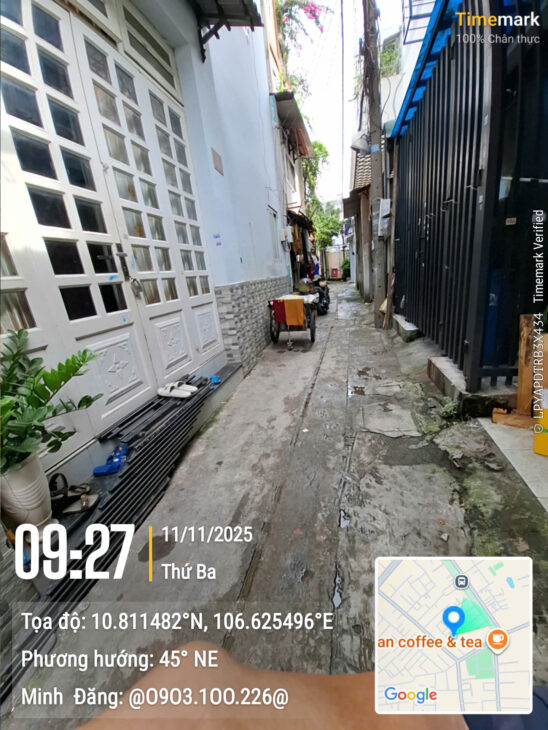 Nhà Tân Phú–Gần Đại Học Công Thương Aeon TP–56m² –Sát HXH–Chỉ 5.199Ty