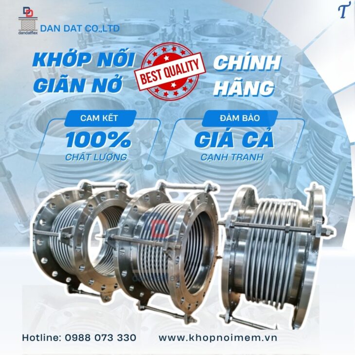 Khớp nối bù trừ giãn nở/ Khớp giãn nở inox nối bích/ Khớp nối chống rung/ Ống bù giãn nở nhiệt inox
