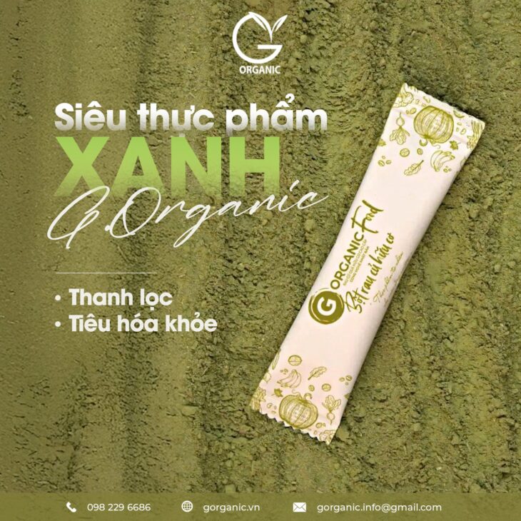 BỘT RAU CỦ HỮU CƠ G.ORGANIC – NẠP NĂNG LƯỢNG XANH MỖI NGÀY