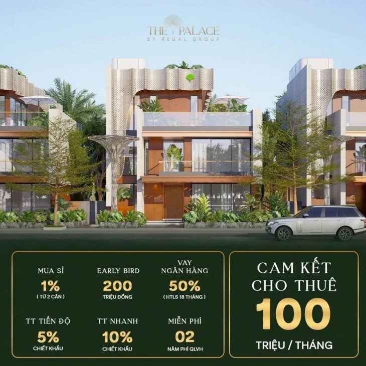 22 dinh thự độc bản The Palace Đà Nẵng. Hiện tại chỉ còn 5 căn dành cho giới Tinh Hoa