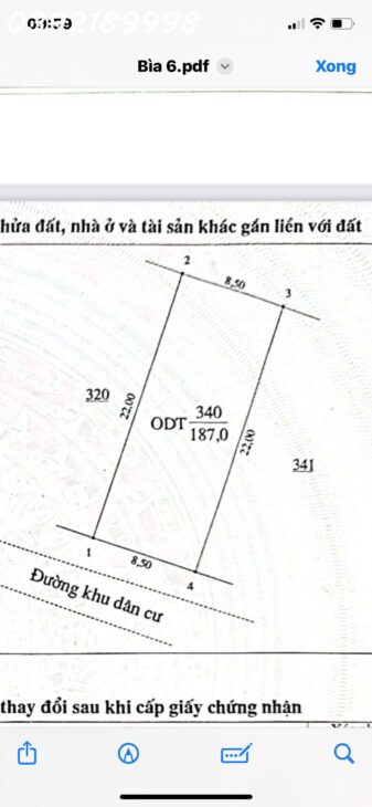 CHÍNH CHỦ CẦN BÁN 187m² ĐẤT TẠI THÔN BẾN SƠN – TT. YÊN LẬP – H. YÊN LẬP – PHÚ THỌ