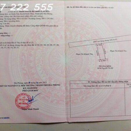 GIÁ ĐẦU TƯ – ĐẤT ĐOÀN KẾT, MINH TÂN, KIẾN THỤY ZALO 0567 222 555