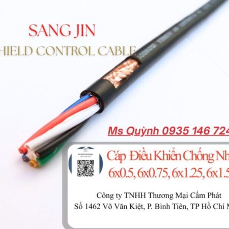 Cáp sangjin 6×0.5, 6×0.75, 6×1.25, 6×1.5 Sài Gòn, Hồ Chí Minh Cáp sangjin 6×0.5, 6×0.75, 6×1.25, 6×1.5 Sài Gòn, Hồ Chí Minh