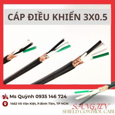 Cáp sangjin 3 lõi 3×0.5, 3×0.75, 3×1.25 Sài Gòn, Hồ Chí Minh Cáp sangjin 3 lõi 3×0.5, 3×0.75, 3×1.25 Sài Gòn, Hồ Chí Minh