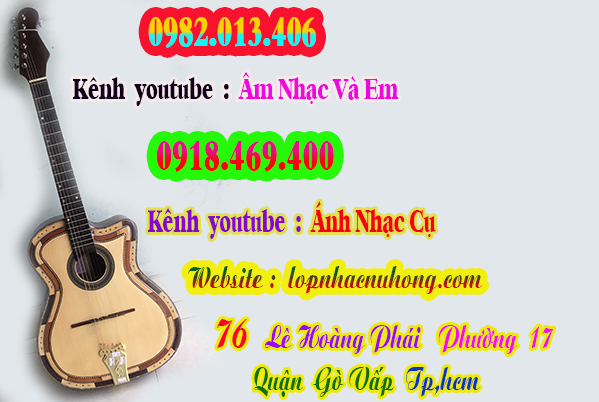 Mua đàn guitar phím lõm ( cổ thùng ) tại gò vấp, tphcm