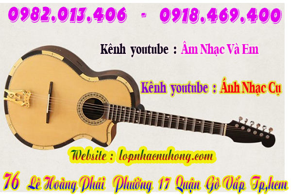 Mua đàn guitar phím lõm ( cổ thùng ) tại gò vấp, tphcm
