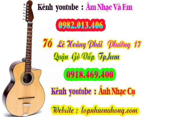 Mua đàn guitar phím lõm ( cổ thùng ) tại gò vấp, tphcm
