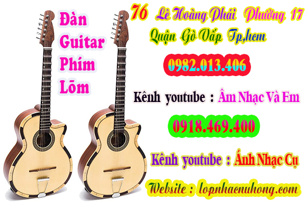 Mua đàn guitar phím lõm ( cổ thùng ) tại gò vấp, tphcm