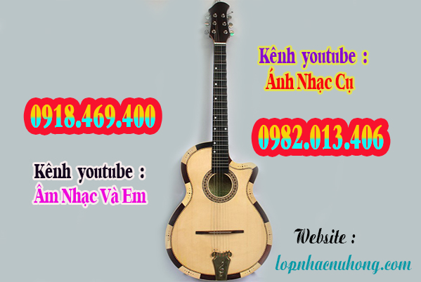 Mua đàn guitar phím lõm ( cổ thùng ) tại gò vấp, tphcm