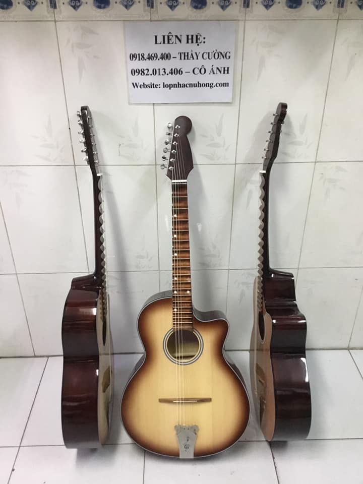 Mua đàn guitar phím lõm ( cổ thùng ) tại gò vấp, tphcm