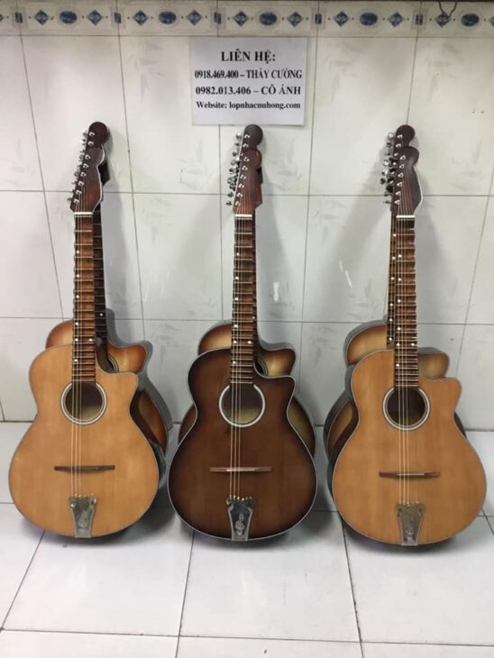 Mua đàn guitar phím lõm ( cổ thùng ) tại gò vấp, tphcm