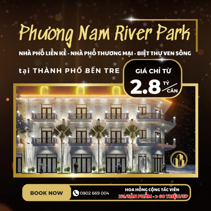 Bán Nhà Phố Liền Kề – Nhà Phố Thương Mại – Biệt Thự Ven Sông Tại Sơn Đông Thành Phố Bến Tre