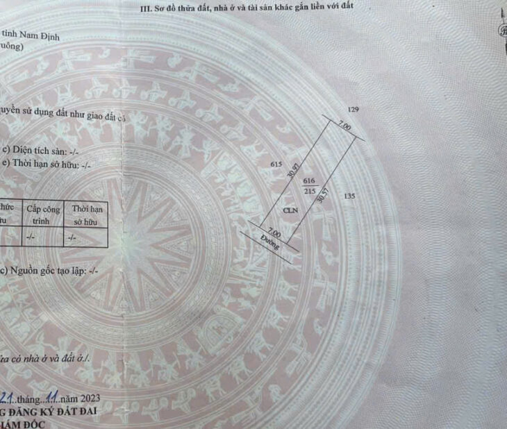 Sở hữu lô đất mặt tiền 7m sát khu công nghiệp Vsip hải long nam định chỉ từ 8 triệu/m2