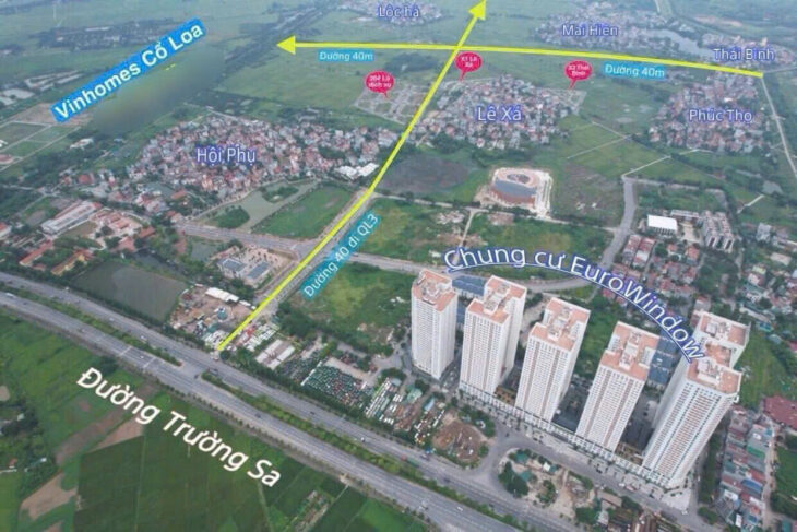 Bán đất Mai Lâm Đông Anh- Hàng xóm Vin Cổ Loa- Trục lên Cầu Tứ Liên- oto- 50m-5,x tỷ