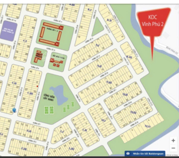 Cần Bán Lô Đất KDC Vĩnh Phú 2, Phường Vĩnh Phú, TX Thuận An, Bình Dương
