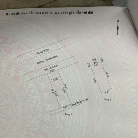 CẦN BÁN NHÀ 2 TẦNG MẶT TIỀN ĐƯỜNG TRẦN MAI NINH – KHUÊ TRUNG, CẨM LỆ, ĐÀ NẴNG