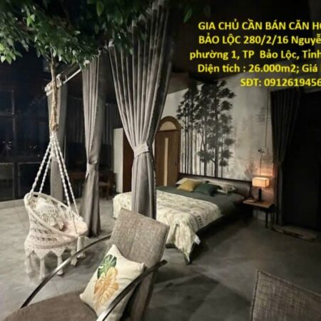 GIA CHỦ CẦN BÁN CĂN HOMESTAY BẢO LỘC – PHƯỜNG 1, Cách Đường Nguyễn Văn Cừ 200m