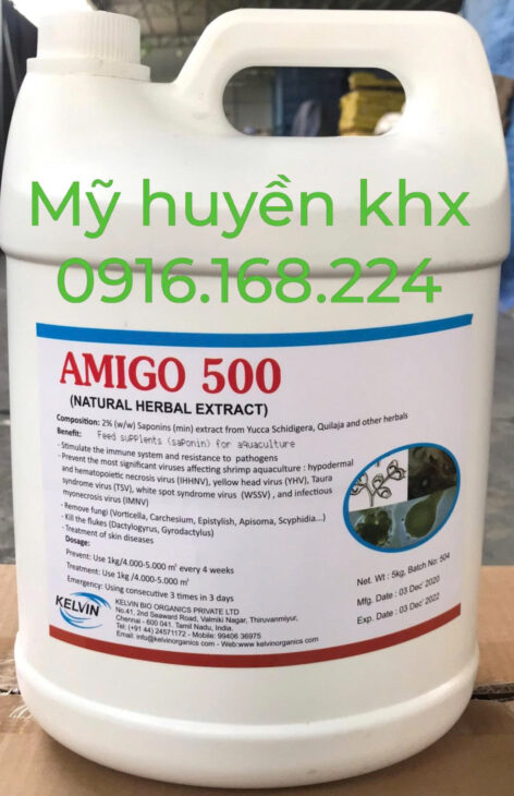 AMIGO 500 – Thảo dược tự nhiên “đánh bay” ký sinh trùng cá tôm!