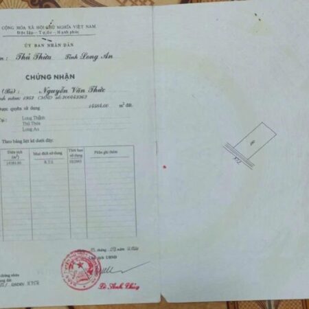 Tôi Chính Chủ Cần Bán 14000m2(1 mẫu 4) Đất Xã Long Thạnh, Thủ Thừa, Long An