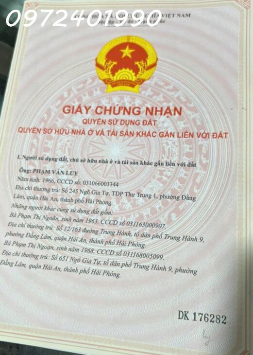 Chính công ty gửi bán siêu phẩm căn nhà đường Ngô Gia Tự , 196m giá chỉ 90tr/m