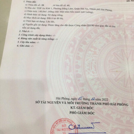 Bán nhà mặt đường Ngô Gia Tự, chỉ 90 triệu/m2, 140m2, Hải Phòng ngay cạnh cầu rào giá thấp