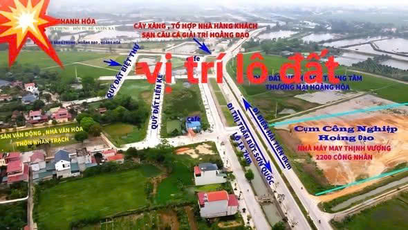 ĐẤT ĐẸP – GIÁ TỐT – CHÍNH CHỦ CẦN BÁN NHANH LÔ ĐẤT TẠI xã Hoằng Đạo, Hoằng Hóa, Thanh Hóa