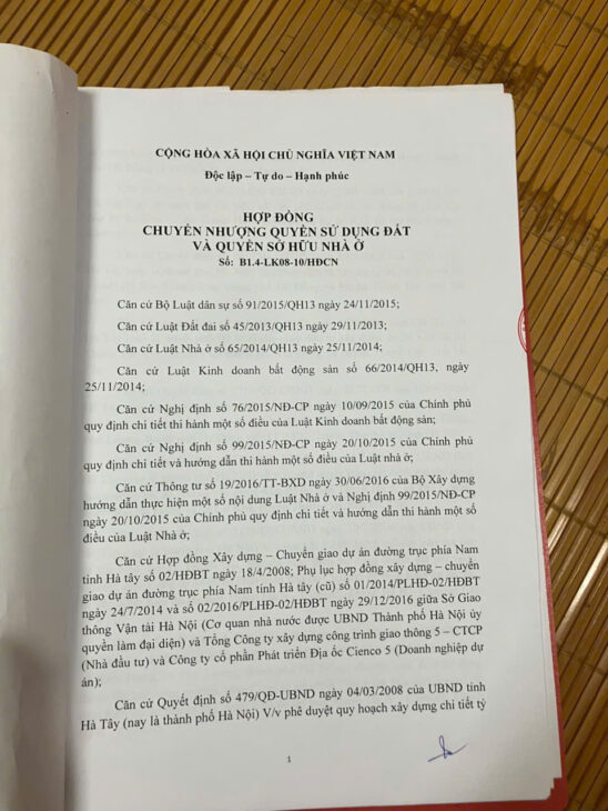 BÁN ĐẤT DỰ ÁN THANH HÀ, HÀ NỘI.