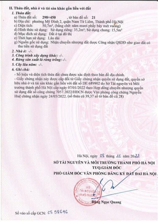 GIÁ TỐT – BÁN ĐẤT TRUNG TÂM MỸ ĐÌNH 2 – Quận Nam Từ Liêm, Hà Nội