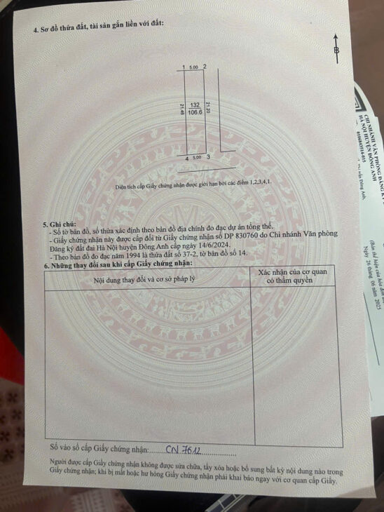 NHÀ 3 TẦNG 106.6M KHÊ NỮ ,NGUYÊN KHÊ ( TRUNG TÂM HÀNH CHÍNH XÃ PHÚC THỊNH )