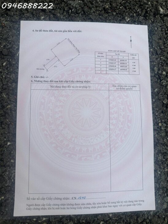 Bán lô đất mặt đường 353 – Dương Kinh – Cạnh nhà hàng Trâu Ngon