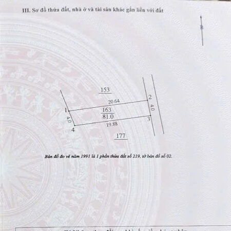 10 tỷ cần bán 81m2 đất ngõ đường Phúc Lợi ngõ 3m – gần trường, gần chợ, sát Vinhome. Cách 10m ra