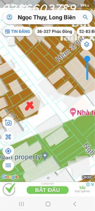 70m² – Ngọc Thụy, mặt tiền 5m, 1 tầng – lô góc quy hoạch, hai mặt phố – giá chào hơn 14 tỷ