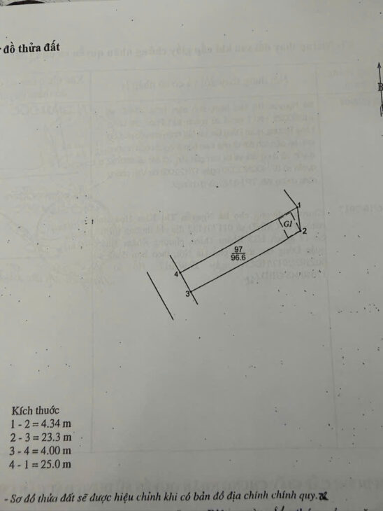 Bán đất Tư Đình , 96m. Đất nở hậu, ô tô vào tận đất . Đất thoáng, gần Aeon, cầu THĐ, chung cư. Tiện