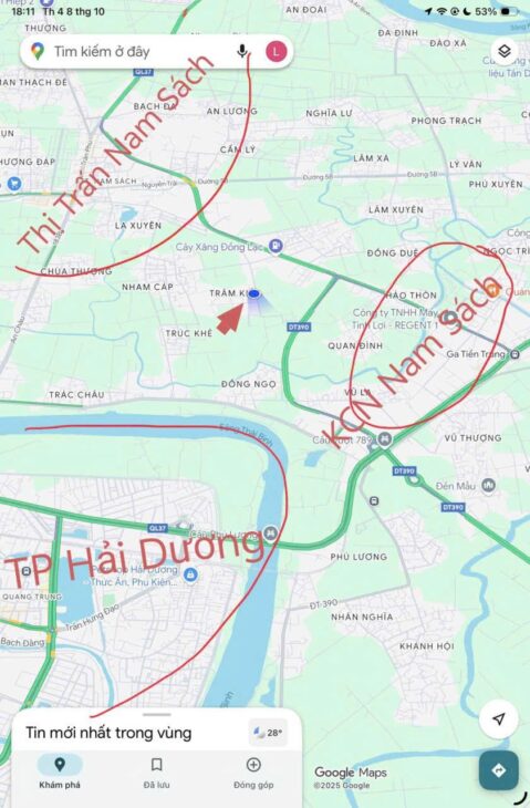 CHÍNH CHỦ BÁN GẤP LÔ ĐẤT ĐẸP VỊ TRÍ ĐẮC ĐỊA Tại THÔN TRÂM KIỀU, NAM SÁCH, TP HẢI PHÒNG