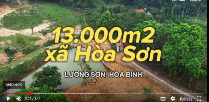 CHÍNH CHỦ Bán đất nghỉ dưỡng Lương Sơn, Hòa Bình 0985 129 986