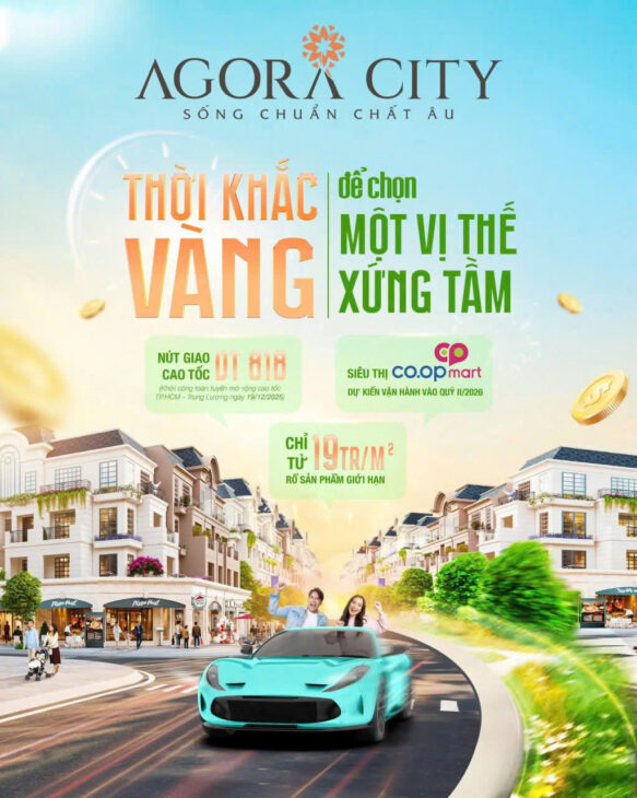 AGORA CITY – ĐẤT NỀN ĐÔ THỊ THỦ THỪA – LONG AN