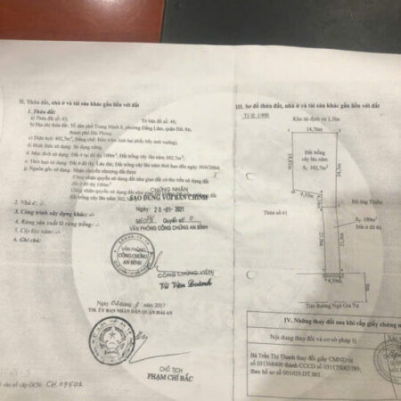 Bán 506m2 đất mặt đường Ngô Gia Tự phường Đằng Lâm quận Hải An Hải Phòng Bán 506m2 đất mặt đường Ngô Gia Tự phường Đằng Lâm quận Hải An Hải Phòng