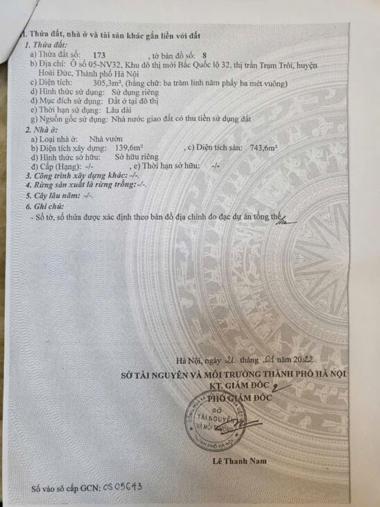 BÁN BIỆT THỰ 5 TẦNG – LEDICO BẮC 32 HOÀI ĐỨC – HÀ NỘI