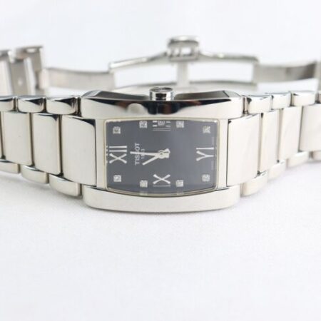 Đồng Hồ Tissot Nữ Mặt đen, cọc số giờ đính Kim Cương thiên nhiên – Fullbox… Đồng Hồ Tissot Nữ Mặt đen, cọc số giờ đính Kim Cương thiên nhiên – Fullbox…