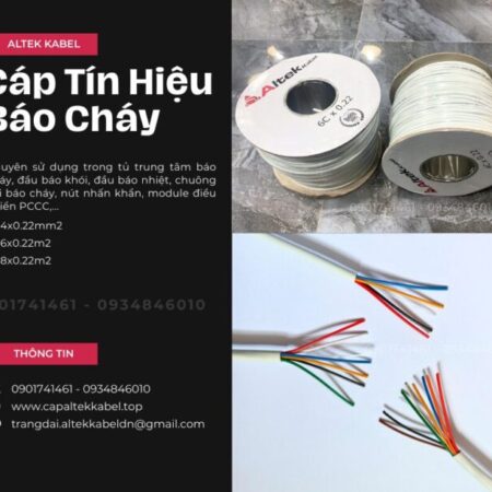 Cáp Tín Hiệu Báo Cháy Altek Kabel 4×0.22/6×0.22/8×0.22
