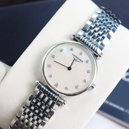 ĐH Nữ : Longines La Grande L4.209.4.87.6 mặt Xà Cừ, cọc số Kim Cương Size 24mm fullbox
