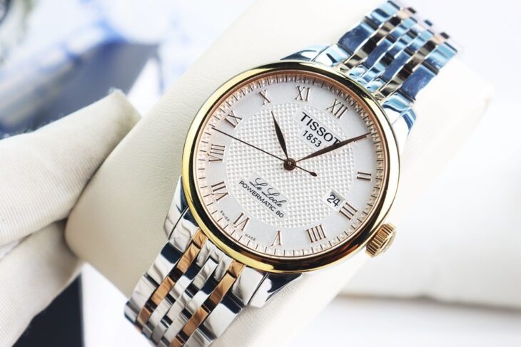 ĐH Nam Tissot Le Locle T006.407.22.033 .00 Powermatic 80 Demi Vàng Hồng, Lướt fullbox
