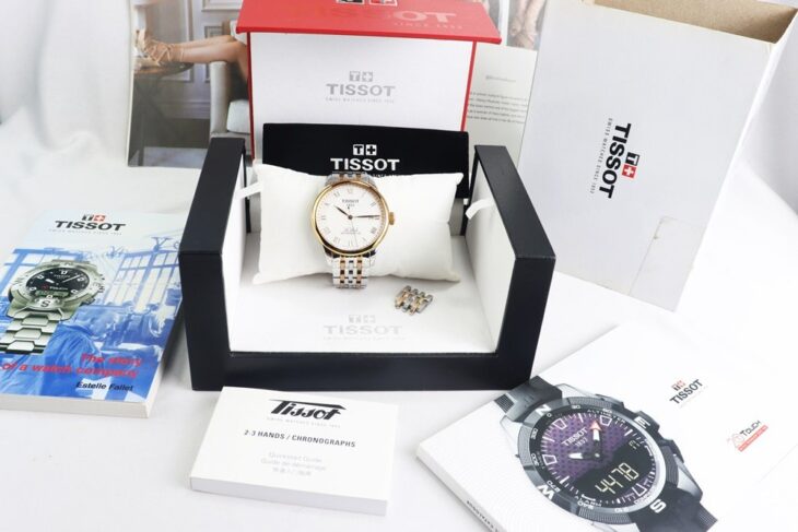 ĐH Nam Tissot Le Locle T006.407.22.033 .00 Powermatic 80 Demi Vàng Hồng, Lướt fullbox